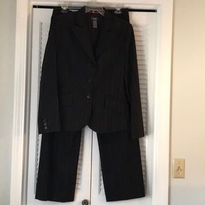 MEXX Black suit with red pin stripes
